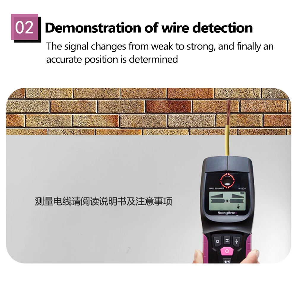 WS120 Handheld Multifunction Wall Detector Wall Metal Detector Wood Cable Wire Finder LED Wall Scanner Detector Wall Scanner
WS120 Handheld Multifunction Wall Detector Wall Metal Detector Wood Cable Wire Finder LED Wall Scanner Detector Wall Scanner