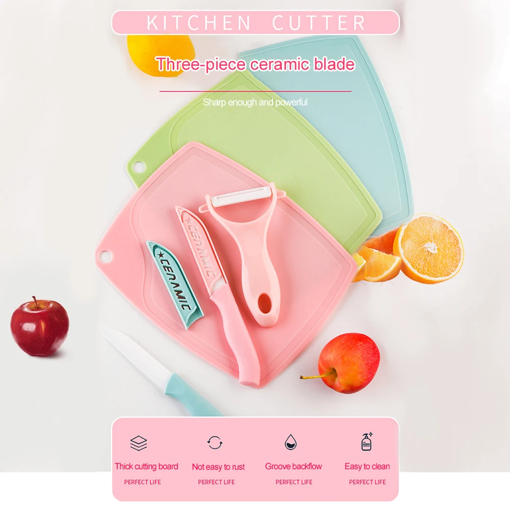 3-Piece Ceramic Knife Fruit Peeler Cutting Board Household Mini Chef's Knife Peeler Fruit Tray Storage Box
3-Piece Ceramic Knife Fruit Peeler Cutting Board Household Mini Chef's Knife Peeler Fruit Tray Storage Box