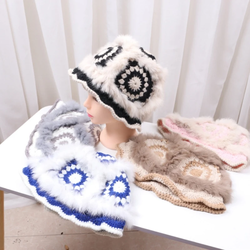 Handmade Crocheted Flowers Pot Hat Fisherman Hat Travel Casual Plus Velvet Warm 35EF
Handmade Crocheted Flowers Pot Hat Fisherman Hat Travel Casual Plus Velvet Warm 35EF