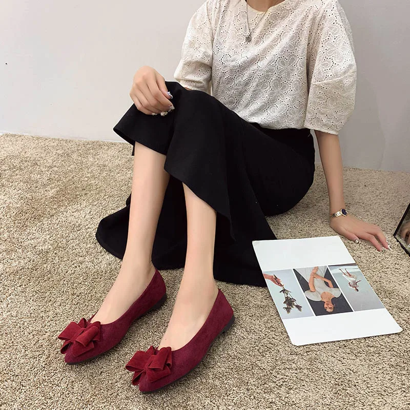 Женские туфли с бантом, повседневные туфли на плоской подошве, простая обувь для работы с закрытым носком, модные свадебные туфли с острым н...
Женские туфли с бантом, повседневные туфли на плоской подошве, простая обувь для работы с закрытым носком, модные свадебные туфли с острым н...