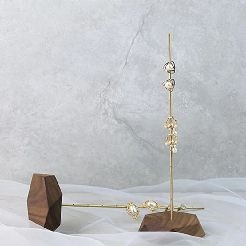 2 Pcs Simple Walnut Beech Wood Earring Stand Princess Jewelry Display Stand Earring Shooti Props B Small & B Large
2 Pcs Simple Walnut Beech Wood Earring Stand Princess Jewelry Display Stand Earring Shooti Props B Small & B Large