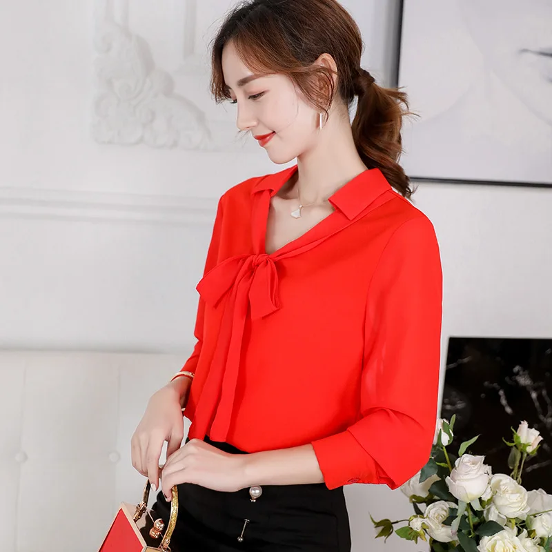 Spring Autumn Nice Women White Shirt Long Sleeve Shirts Korean Bow Tie Women Streetwear Slim Chiffon Blouse Elegant Ladies Tops
Spring Autumn Nice Women White Shirt Long Sleeve Shirts Korean Bow Tie Women Streetwear Slim Chiffon Blouse Elegant Ladies Tops