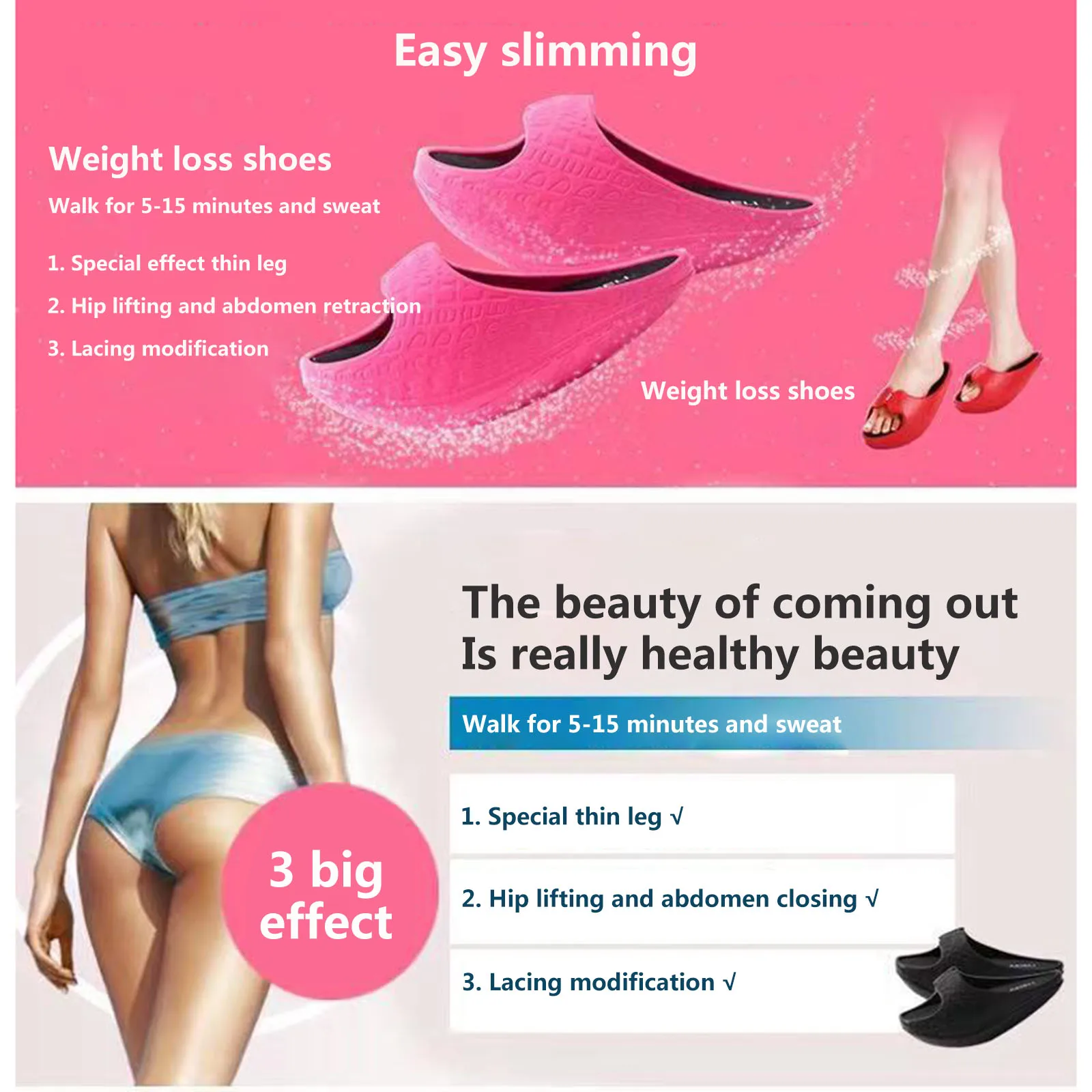 Women Weight Loss Shaking Shoes Stretching Balance Massage Slippers for Legs Slimming
Women Weight Loss Shaking Shoes Stretching Balance Massage Slippers for Legs Slimming