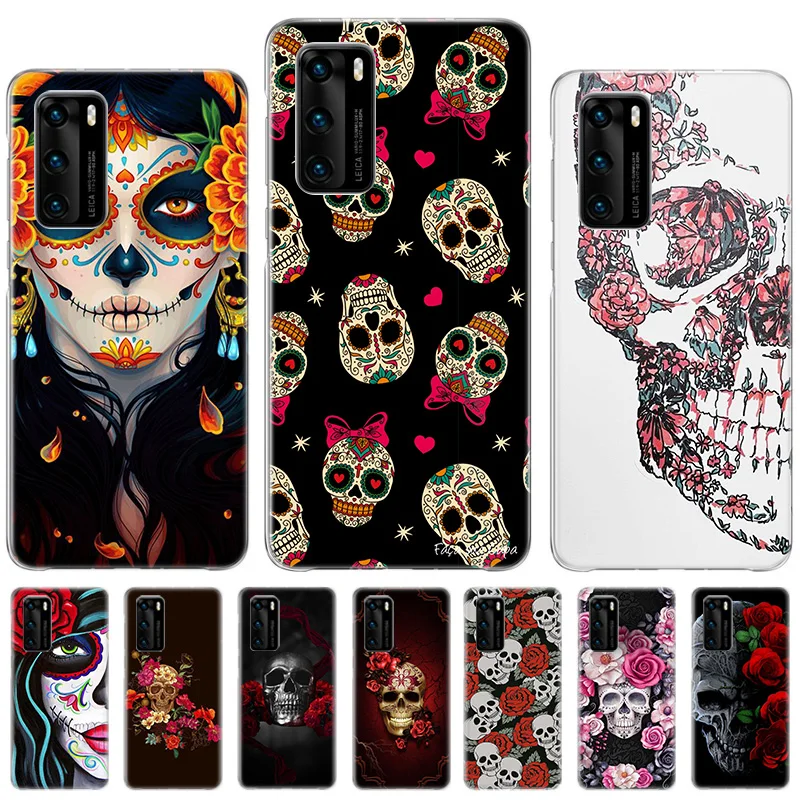 Flower Skull Soft TPU Bumper Case For Huawei P20 P30 P40 lite P50 Pro Ball Cover For Huawei P Smart Z Plus 2019 2020 2018 Coque
Flower Skull Soft TPU Bumper Case For Huawei P20 P30 P40 lite P50 Pro Ball Cover For Huawei P Smart Z Plus 2019 2020 2018 Coque