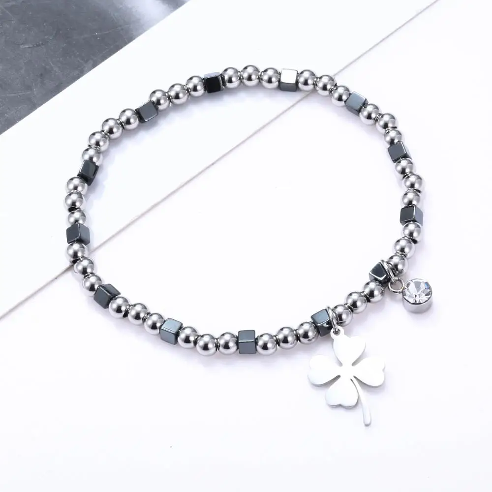 Stainless Steel Clover Owl Starfish Crystal Charms Bracelet For Women Beaded Bracelet Fashion Jewelry Pulsera Girls Gift
Stainless Steel Clover Owl Starfish Crystal Charms Bracelet For Women Beaded Bracelet Fashion Jewelry Pulsera Girls Gift