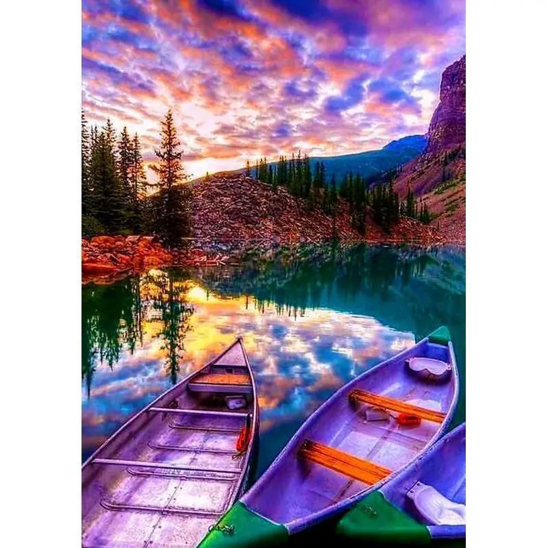 GATYZTORY Oil Picture By Numbers Kits For Children Handpainted Lakeside Boat Landscape Diy Framed On Canvas Home Decor 
GATYZTORY Oil Picture By Numbers Kits For Children Handpainted Lakeside Boat Landscape Diy Framed On Canvas Home Decor