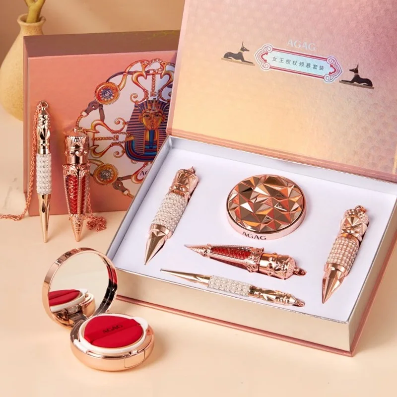 CX Queen Truncheon 5-Piece Set ~ Air Lip Lacquer Three-Color Lipstick Gift Box Li Jiaqi Recommended
CX Queen Truncheon 5-Piece Set ~ Air Lip Lacquer Three-Color Lipstick Gift Box Li Jiaqi Recommended