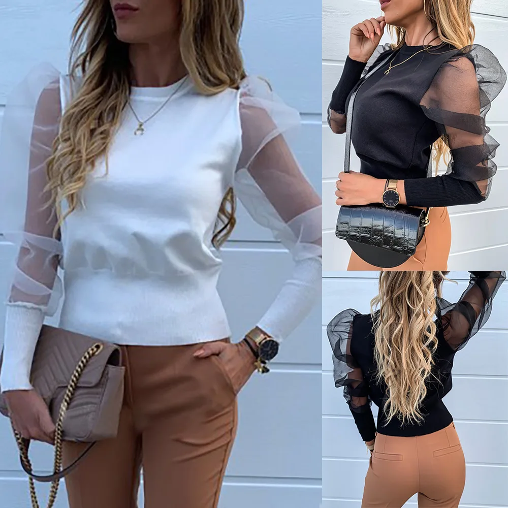 Top Sexy Puff Sleeve Mesh Slim Solid Color Top tops women 2020 shirts for women tshirt women kawaii clothes t shirt for women
Top Sexy Puff Sleeve Mesh Slim Solid Color Top tops women 2020 shirts for women tshirt women kawaii clothes t shirt for women