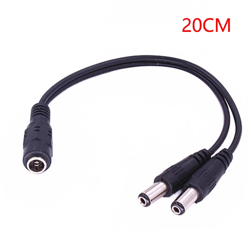 DC 1 Female to 2 Male Power Split Splitter Cable 2.1*5.5mm for CCTV Camera Security DVR Accessories LED Light Strip
DC 1 Female to 2 Male Power Split Splitter Cable 2.1*5.5mm for CCTV Camera Security DVR Accessories LED Light Strip