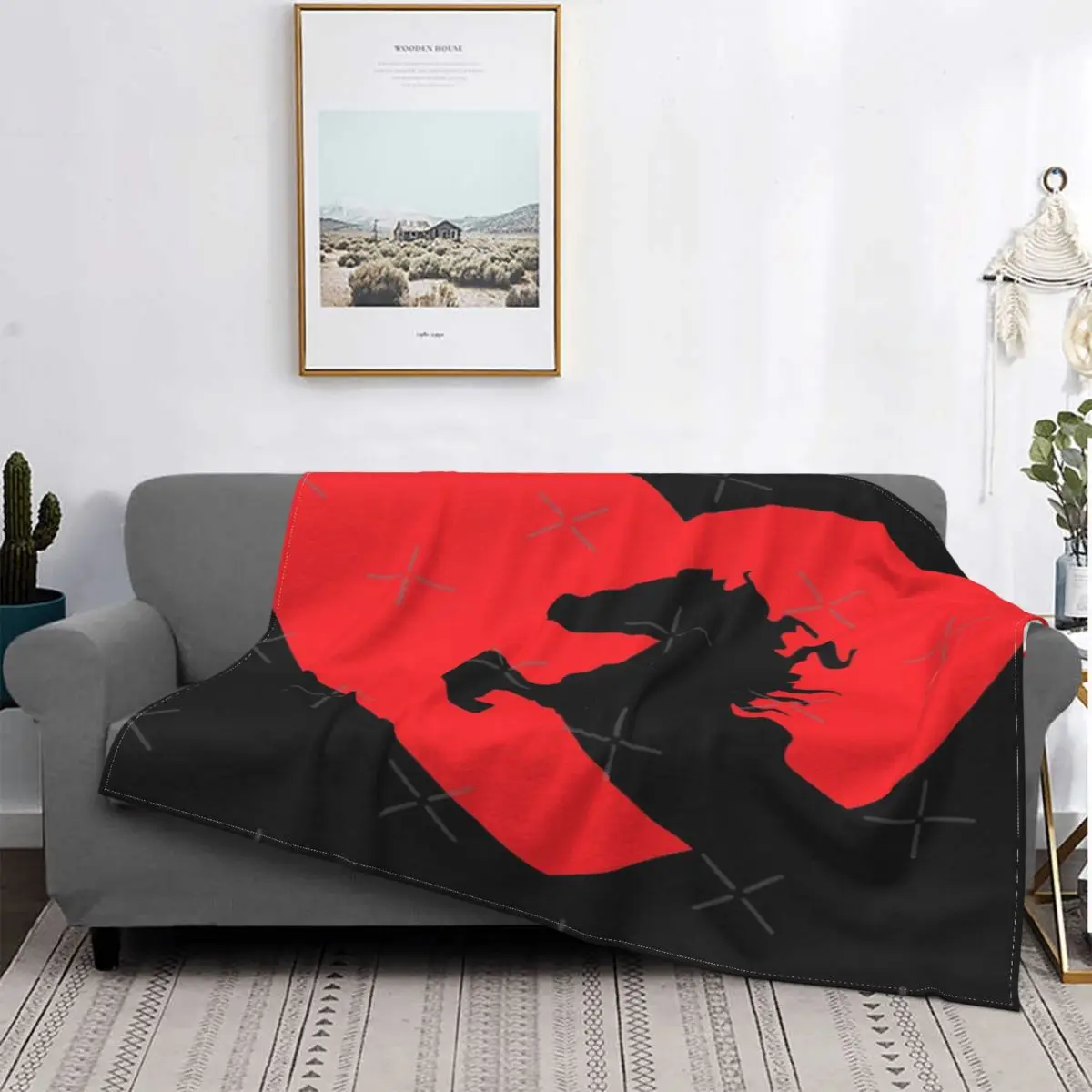 Manta a cuadros para cama, охват хлопка с изображением винтажной ткани, сердечный красный, подвесной 
Manta a cuadros para cama, охват хлопка с изображением винтажной ткани, сердечный красный, подвесной