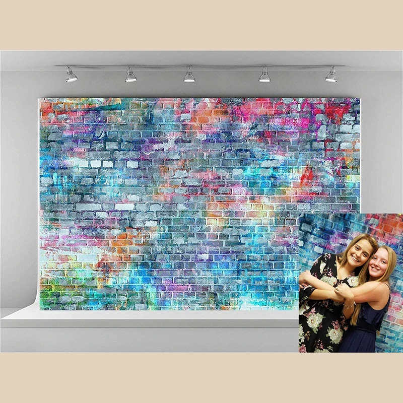 Colorful Brick Wall Birthday Party Scene Decoration Backdrop Photo Studio Props Photography Background Vinyl
Colorful Brick Wall Birthday Party Scene Decoration Backdrop Photo Studio Props Photography Background Vinyl