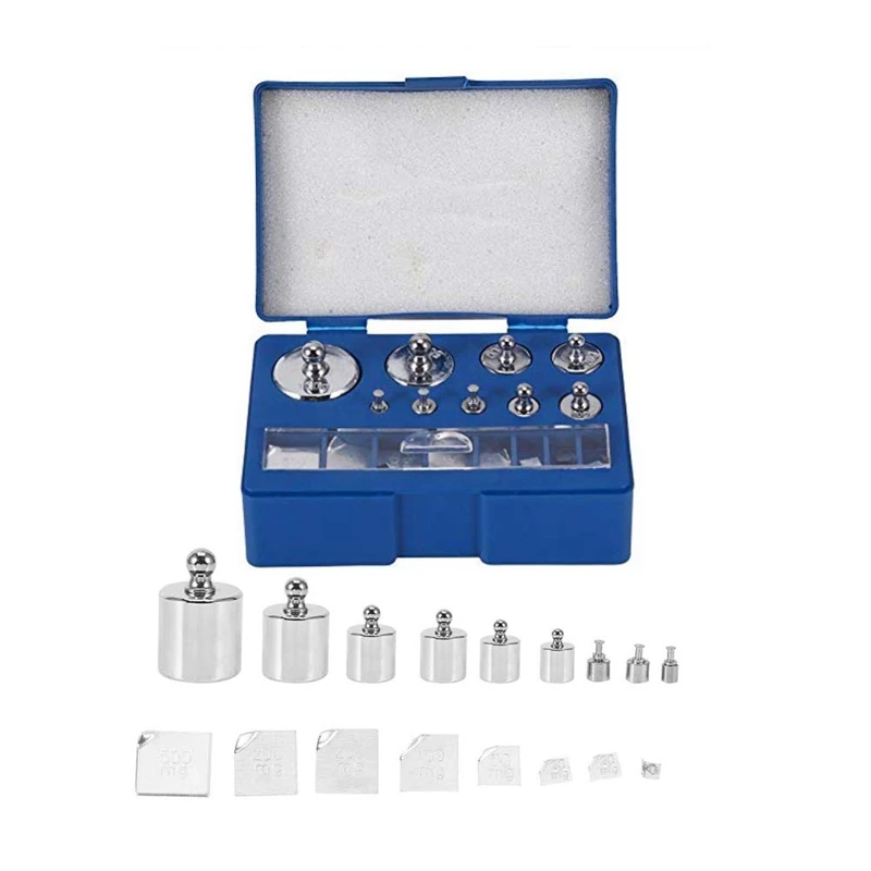 17 Pcs Calibration Weights Set, 10Mg-100G Grams Weights Calibration, Precision Steel Calibration Weight Kit
17 Pcs Calibration Weights Set, 10Mg-100G Grams Weights Calibration, Precision Steel Calibration Weight Kit