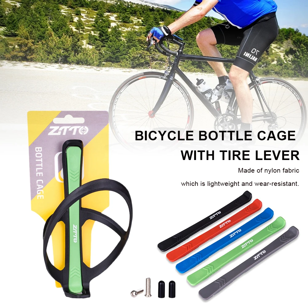 MTB Bicycle Water Bottle Holder Ultralight Nylon Water Bottle Cage with Tire Lever Bicycle Accessories for Mountain/Road Bike
MTB Bicycle Water Bottle Holder Ultralight Nylon Water Bottle Cage with Tire Lever Bicycle Accessories for Mountain/Road Bike