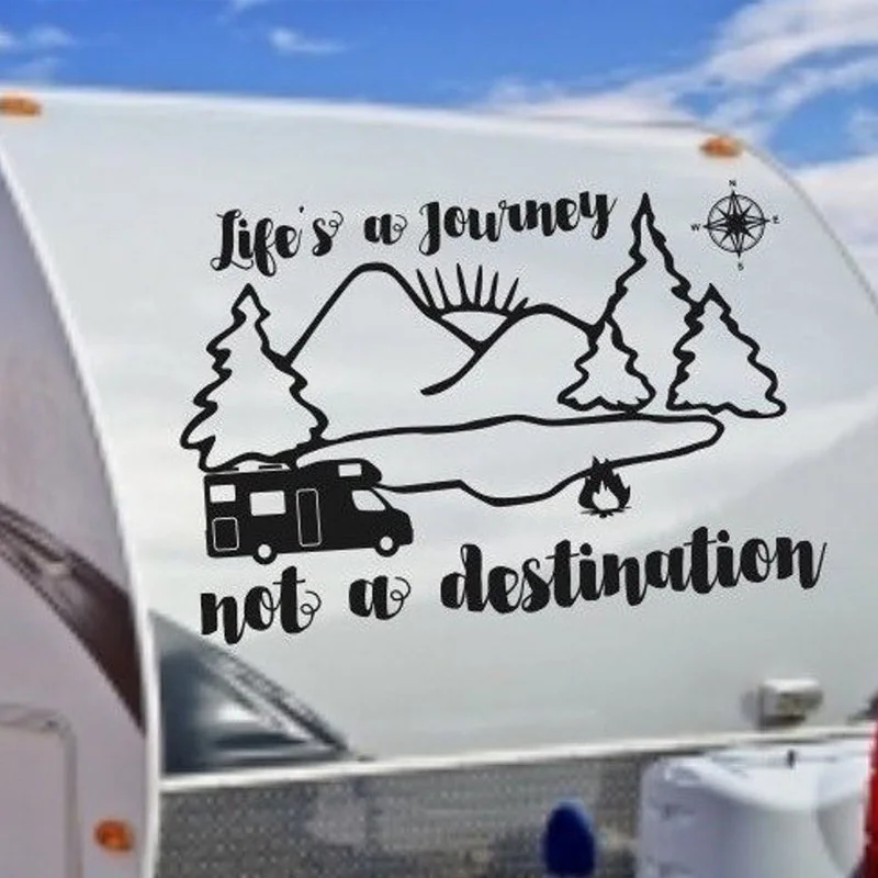 Life's A Journey Rv Decal, Rv Gifts Decor For Camper Vinyl Sticker Waterproof Adhesive Decals E405
Life's A Journey Rv Decal, Rv Gifts Decor For Camper Vinyl Sticker Waterproof Adhesive Decals E405
