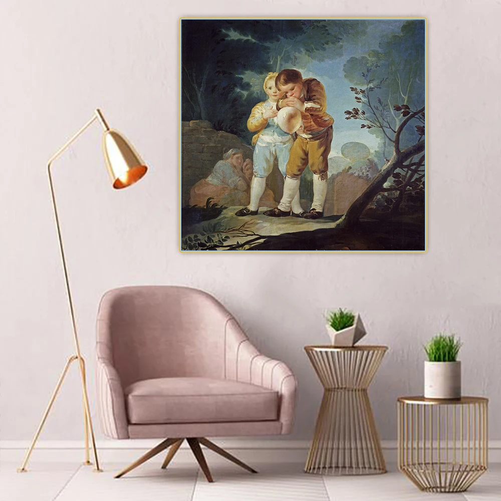 Citon Francisco Goya《Boys Inflating a Bladder》Canvas Art Oil Painting Art Poster Picture Wall Background Decor Home Decoration
Citon Francisco Goya《Boys Inflating a Bladder》Canvas Art Oil Painting Art Poster Picture Wall Background Decor Home Decoration