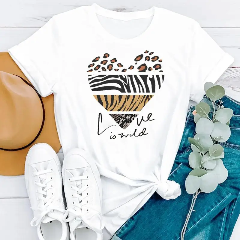Women Clothing Leopard Lip Fashion Ladies Printing Short Sleeve Summer Clothes Print Tshirt Female Tee Top Graphic T-shirt
Women Clothing Leopard Lip Fashion Ladies Printing Short Sleeve Summer Clothes Print Tshirt Female Tee Top Graphic T-shirt
