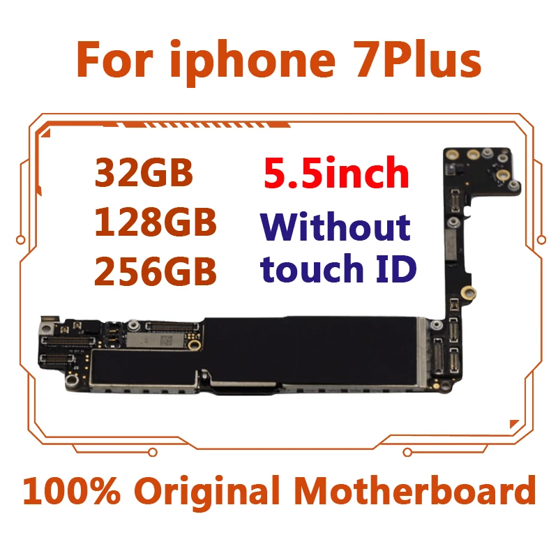 Заводская разблокированная для Apple iphone 7 Plus материнская плата с/без сенсорного ID