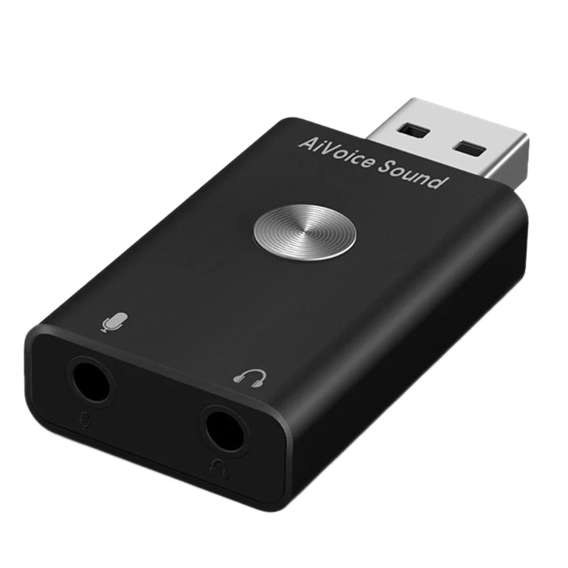 Audio External Sound Card, USB to 3.5mm Audio Ai Voice to Text External Sound Card is Suitable for Laptops and Desktops
Audio External Sound Card, USB to 3.5mm Audio Ai Voice to Text External Sound Card is Suitable for Laptops and Desktops