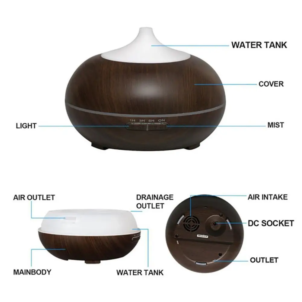 Electric Aroma Diffuser Air Humidifier Essential Oil Diffuser Ultrasonic Remote Control Color LED Lamp Mist Maker USB Humidifier
Electric Aroma Diffuser Air Humidifier Essential Oil Diffuser Ultrasonic Remote Control Color LED Lamp Mist Maker USB Humidifier