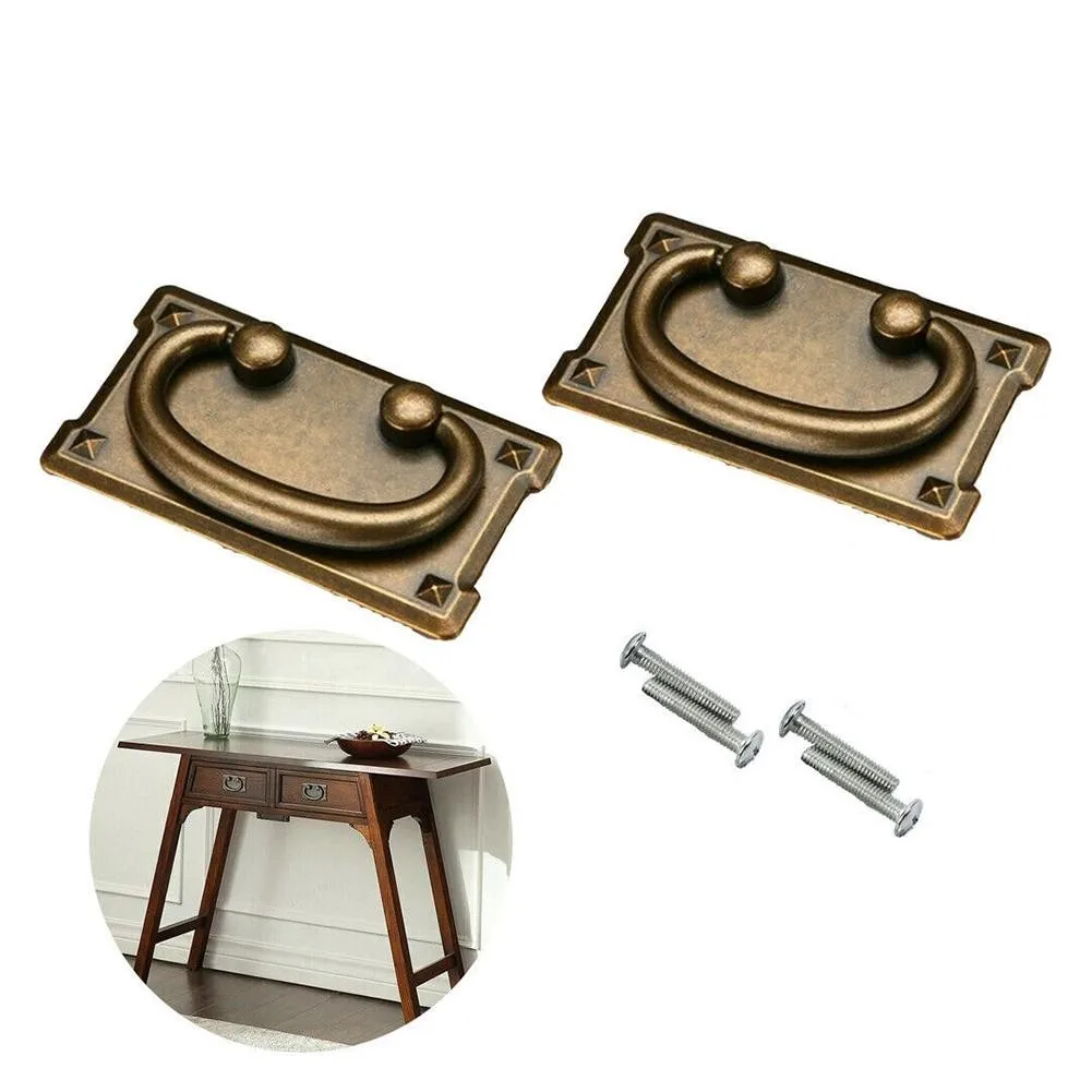 Vintage Antique Bronze Drawer Ring Pull Handles Cabinet Door Furniture Handle Home Improvement Accessories
Vintage Antique Bronze Drawer Ring Pull Handles Cabinet Door Furniture Handle Home Improvement Accessories