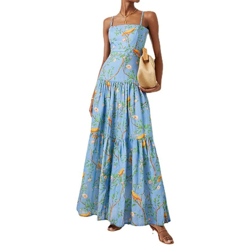 Western Style Women's Sleeveless Summer 2021 Printing Sexy High Waist Sexy Temperament Fashion Casual Women's Dress
Western Style Women's Sleeveless Summer 2021 Printing Sexy High Waist Sexy Temperament Fashion Casual Women's Dress