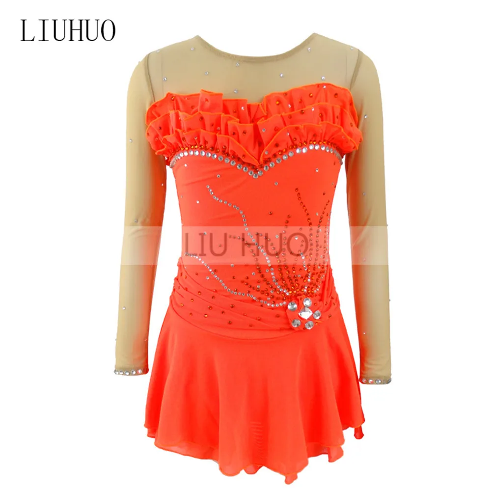 LIUHUO Kids Teens Roller Figure Skating Dress Women's Girls' Ice Performance Competition Leotard Artistic Costume Dance Orange
LIUHUO Kids Teens Roller Figure Skating Dress Women's Girls' Ice Performance Competition Leotard Artistic Costume Dance Orange