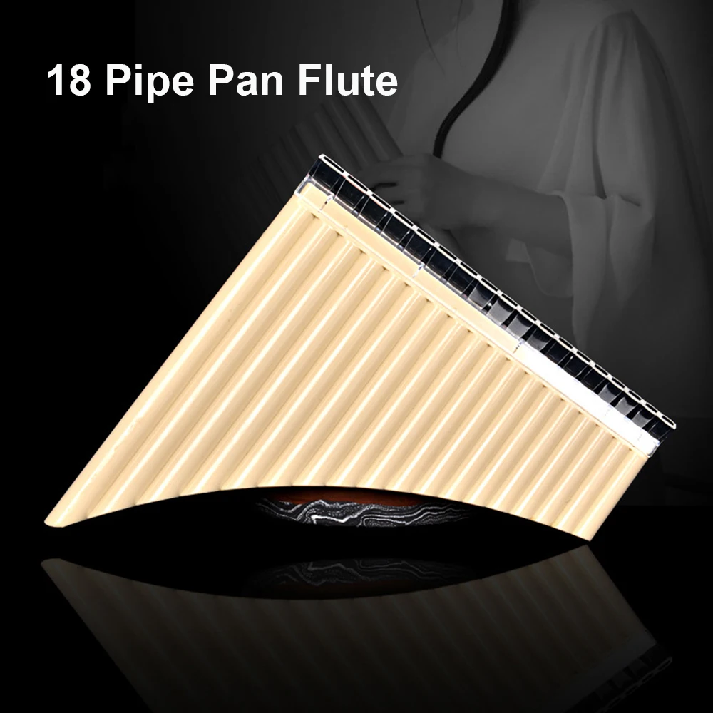 

18 Pipe Pan Flute Panpipes C Key Pan Pipes with Mouthpiece for Beginners Students
