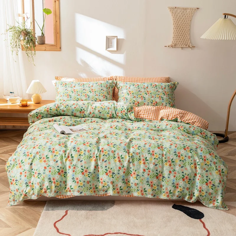 Plaid Pattern 3/4pcs Pure Cotton Bed Cover Set Duvet Cover Adult Child Bed Sheets And Pillowcases Comforter Bedding Set
Plaid Pattern 3/4pcs Pure Cotton Bed Cover Set Duvet Cover Adult Child Bed Sheets And Pillowcases Comforter Bedding Set