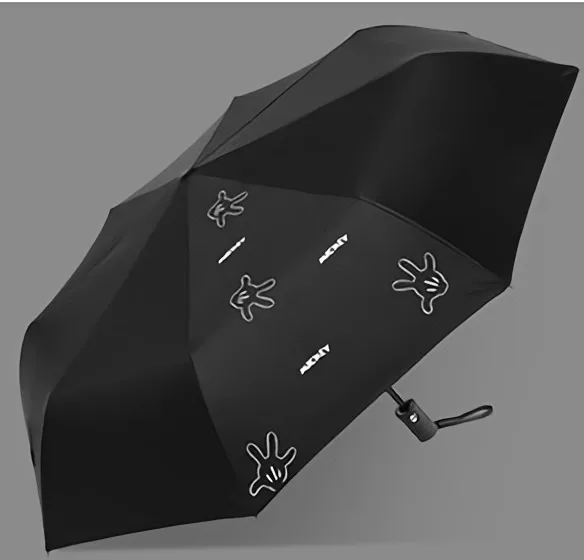 Disney Automatic Kids Umbrella Black Plastic Three-fold Mickey Umbrella Women's Umbrella Men's Rain Umbrella Folding Big Sun
Disney Automatic Kids Umbrella Black Plastic Three-fold Mickey Umbrella Women's Umbrella Men's Rain Umbrella Folding Big Sun