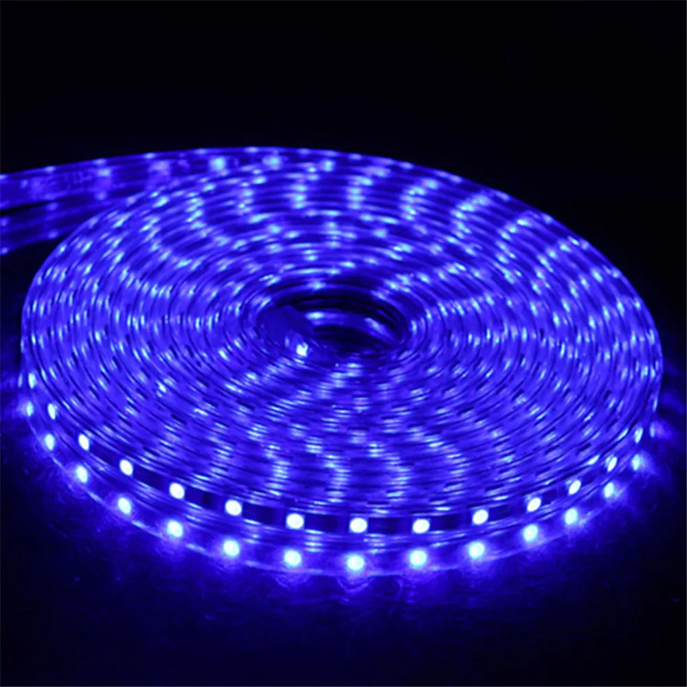 

ECLH LED Strip Flexible Light 60leds/m Waterproof Led Light SMD 5050 AC 220V +Power Plug 1M/2M/3M/4M/5M/6M/7M/8M/9M/10M/15M/20M