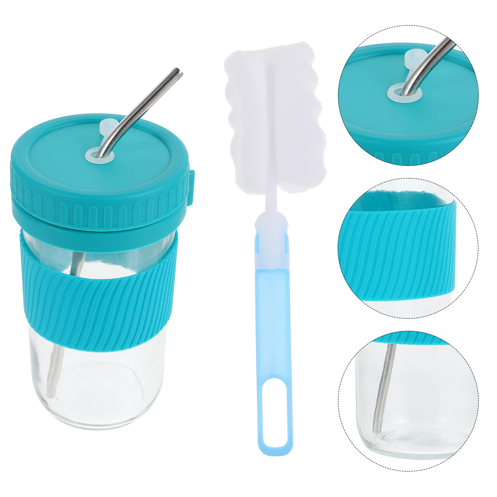 1 Set of Multipurpose Mason Cup Set Portable Glass Cup for Home Office Dorm
1 Set of Multipurpose Mason Cup Set Portable Glass Cup for Home Office Dorm