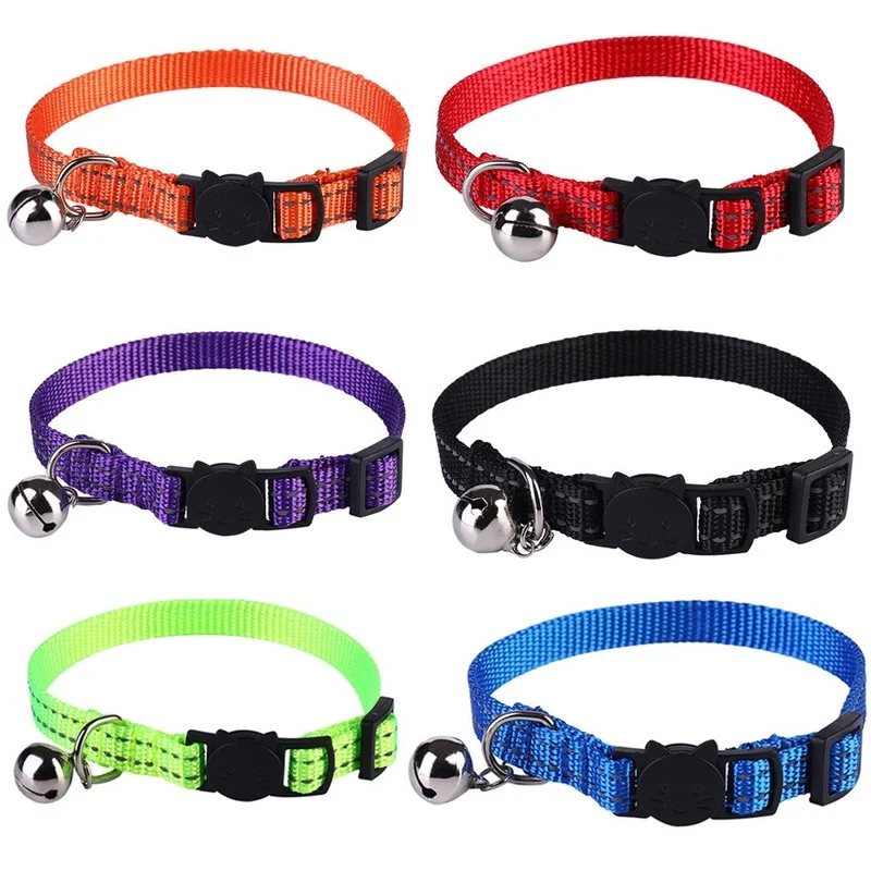 Cat reflective collar with bell cat accessories cat collar reflective soft collars per collars callor for cats pet cat collar
Cat reflective collar with bell cat accessories cat collar reflective soft collars per collars callor for cats pet cat collar