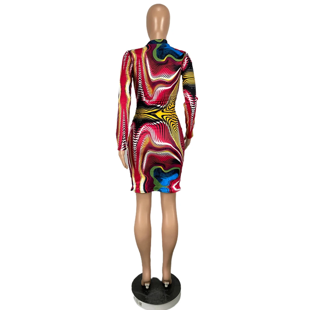 Multicolor Zebra Striped Print Wrap Midi Dress Women Deep V Neck Full Sleeve Ruched Dresses Vintage Fall Zipper Up Party Vestido
Multicolor Zebra Striped Print Wrap Midi Dress Women Deep V Neck Full Sleeve Ruched Dresses Vintage Fall Zipper Up Party Vestido