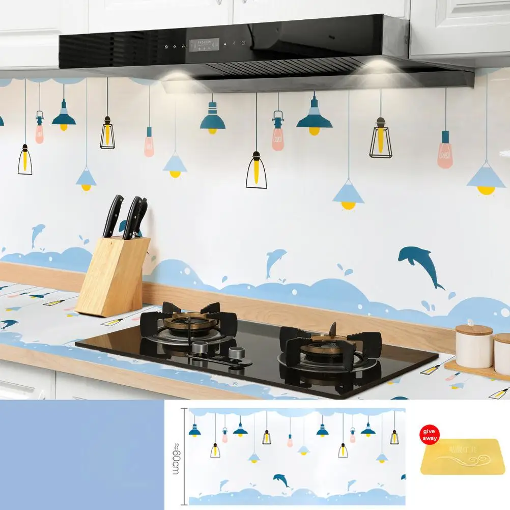 500x60cm Kitchen Oil-Proof Sticker Waterproof Self-Adhesive Wallpaper for Bathroom Kitchen Decor
500x60cm Kitchen Oil-Proof Sticker Waterproof Self-Adhesive Wallpaper for Bathroom Kitchen Decor