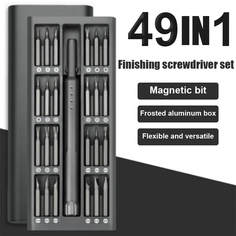 49 in 1 Screwdriver Set Ratchet Screwdriver Household Appliances Hardware Multi Function Screwdriver Practical Aluminum Alloy
49 in 1 Screwdriver Set Ratchet Screwdriver Household Appliances Hardware Multi Function Screwdriver Practical Aluminum Alloy