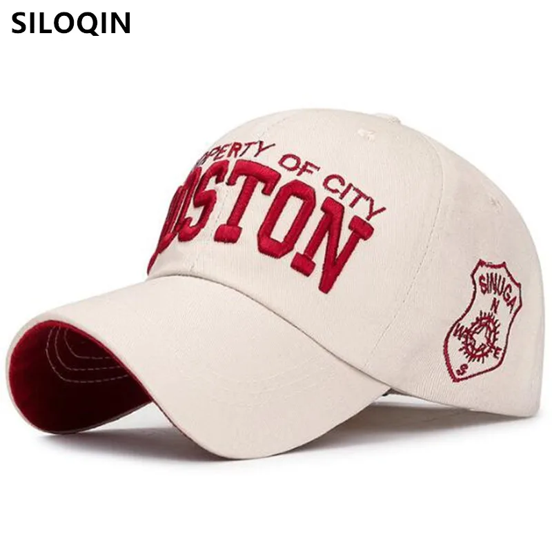 

SILOQIN Multicolor Cotton Baseball Cap Men Women Adjusted Size Three-dimensional Embroidery Snapback Caps New Couple Sports Hat