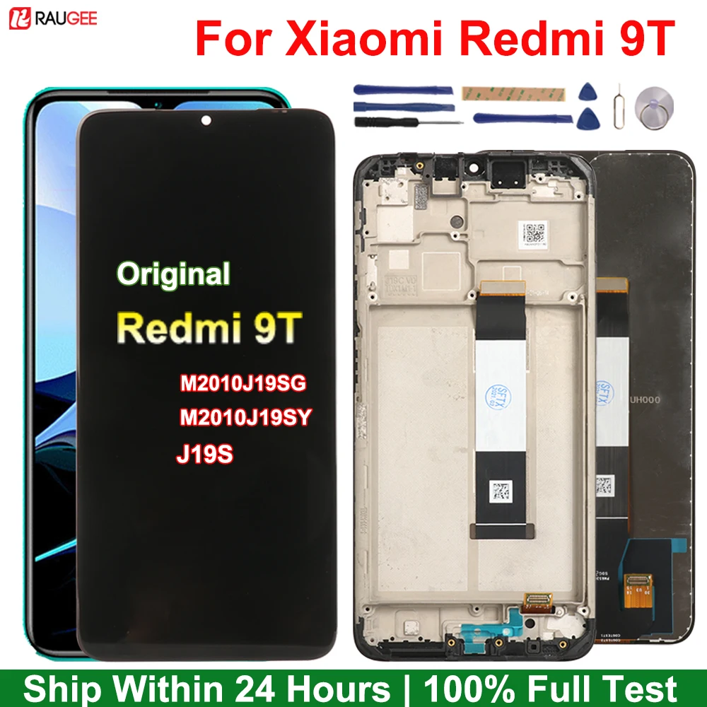 LCD Display For Xiaomi Redmi 9T Original 10 Touch Full Test Display Screen Replacement For Xiaomi Redi 9T MI 9T J19S M2010J19SG
LCD Display For Xiaomi Redmi 9T Original 10 Touch Full Test Display Screen Replacement For Xiaomi Redi 9T MI 9T J19S M2010J19SG