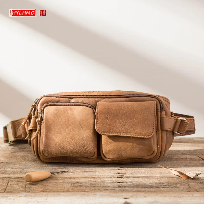 Retro Genuine Leather Men's Shoulder Messenger Bag New Crossbody Bag Casual Small Head Layer Leather Bag Back Pack Male Tide Bag
Retro Genuine Leather Men's Shoulder Messenger Bag New Crossbody Bag Casual Small Head Layer Leather Bag Back Pack Male Tide Bag