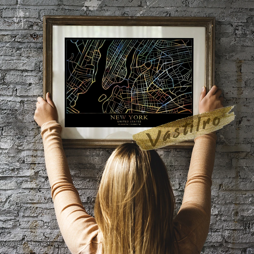 World Map Art Prints, America Nyc City Map Wall Art, New York Geography Location Art Prints, Black Background Colour Line Poster
World Map Art Prints, America Nyc City Map Wall Art, New York Geography Location Art Prints, Black Background Colour Line Poster