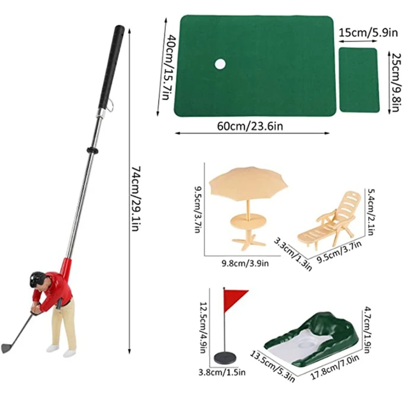 1Set Realistic Mini Golf Model Set Kids Toy Finger Golf Playhouse Kit DIY Golf with Assembly Golf Club Golf Ball Awning
1Set Realistic Mini Golf Model Set Kids Toy Finger Golf Playhouse Kit DIY Golf with Assembly Golf Club Golf Ball Awning