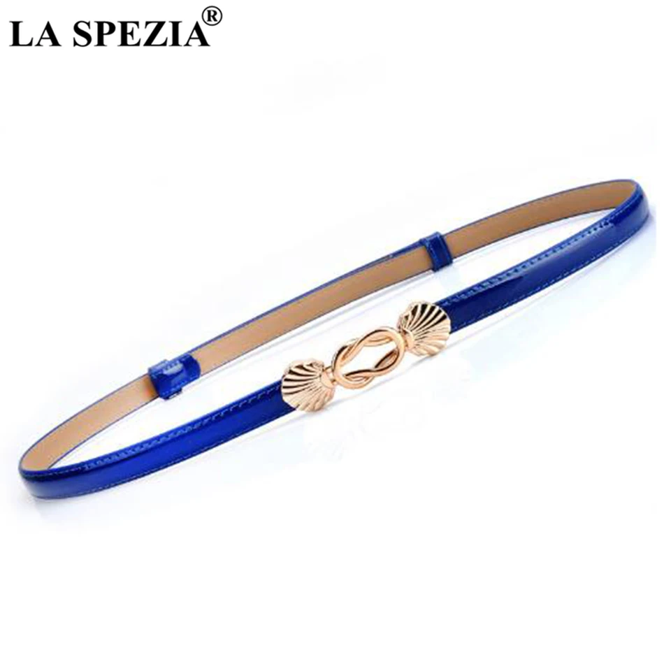 LA SPEZIA Thin Women Belt Double Buckle Blue Ladies Dress Belts Fashion Real Leather Cowskin Female Brand Narrow Waist Belts
LA SPEZIA Thin Women Belt Double Buckle Blue Ladies Dress Belts Fashion Real Leather Cowskin Female Brand Narrow Waist Belts
