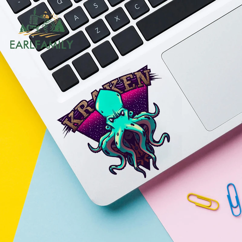 EARLFAMILY 13 см x 11 4 для норвежского холодильника Kraken водонепроницаемые наклейки на