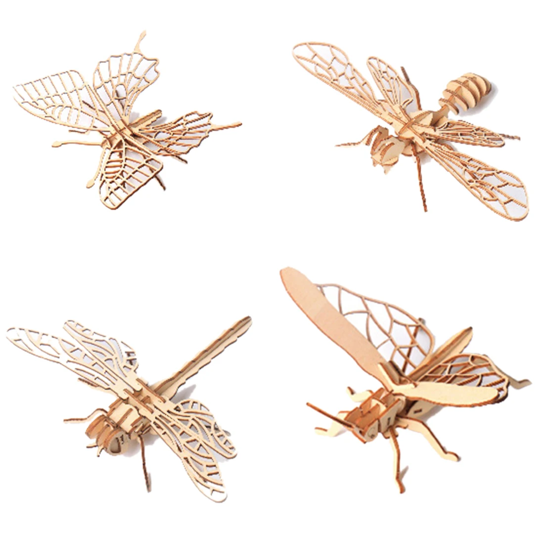 3D DIY Wooden Puzzle Toy Simulation Insect Assembly Puzzle Model Toy Butterfly Bee Dragonfly Grasshopper Mantis Scorpion Cicada
3D DIY Wooden Puzzle Toy Simulation Insect Assembly Puzzle Model Toy Butterfly Bee Dragonfly Grasshopper Mantis Scorpion Cicada