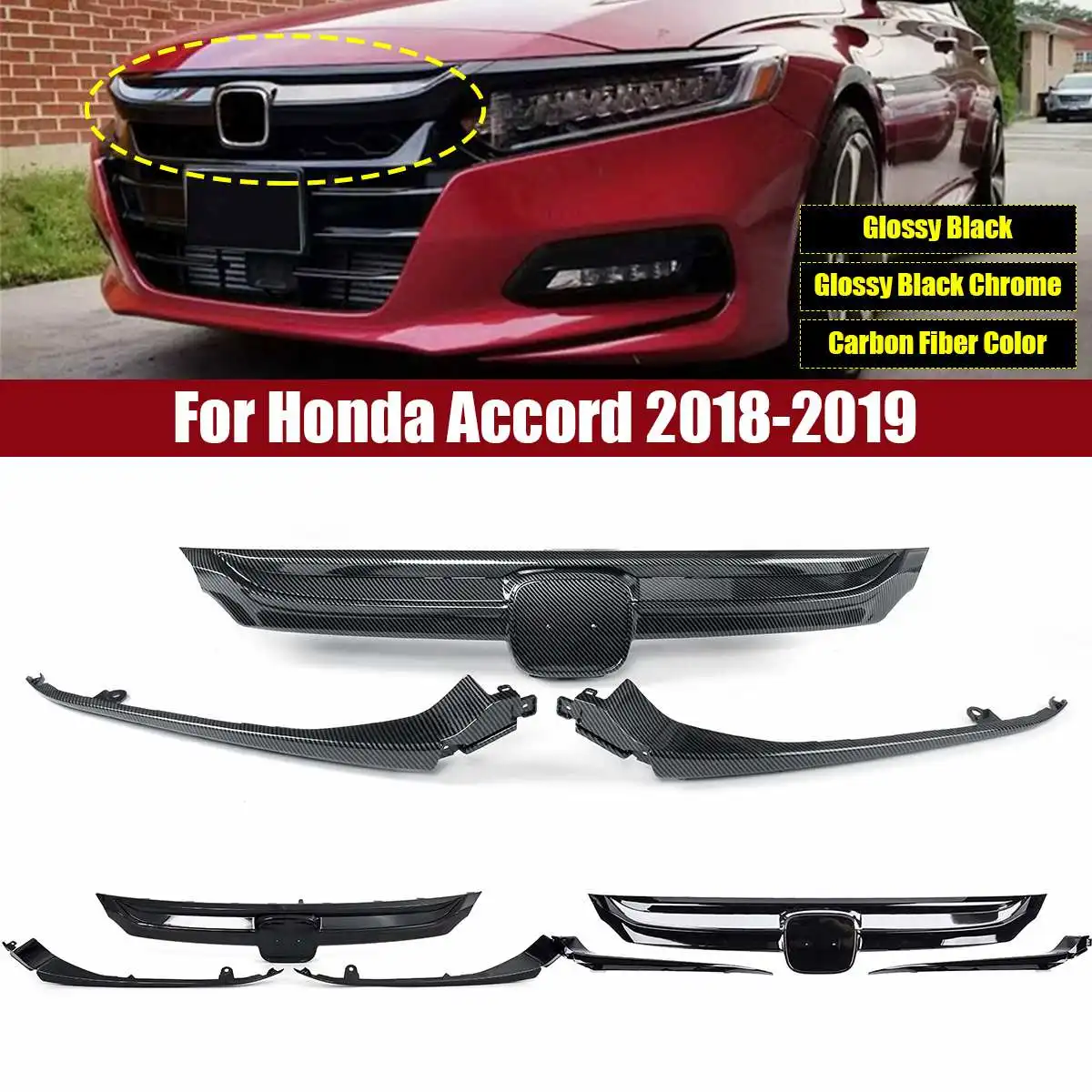 Car Front Bumper Lip For 2018-2020 Honda Accord 4 door Sedan All Models the front bumper air Racing Grills
Car Front Bumper Lip For 2018-2020 Honda Accord 4 door Sedan All Models the front bumper air Racing Grills