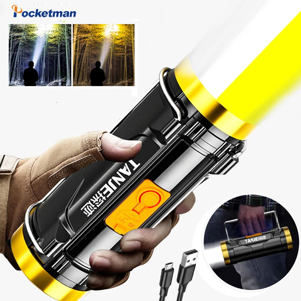 Portable Dual Light Source Flashlight Outdoor Led Spotlight Built-in Battery Lamp Hook Fishing Yellow White Light for Fishing
Portable Dual Light Source Flashlight Outdoor Led Spotlight Built-in Battery Lamp Hook Fishing Yellow White Light for Fishing