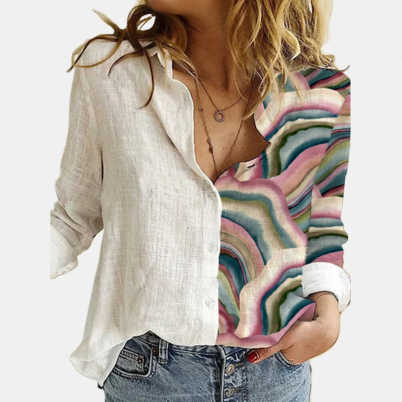 Women's Fashion Loose V-neck All-match Shirts Linen Retro Printed Long-Sleeve Streetwear Shirt Casual Long Sleeve TShirts S-3XL
Women's Fashion Loose V-neck All-match Shirts Linen Retro Printed Long-Sleeve Streetwear Shirt Casual Long Sleeve TShirts S-3XL