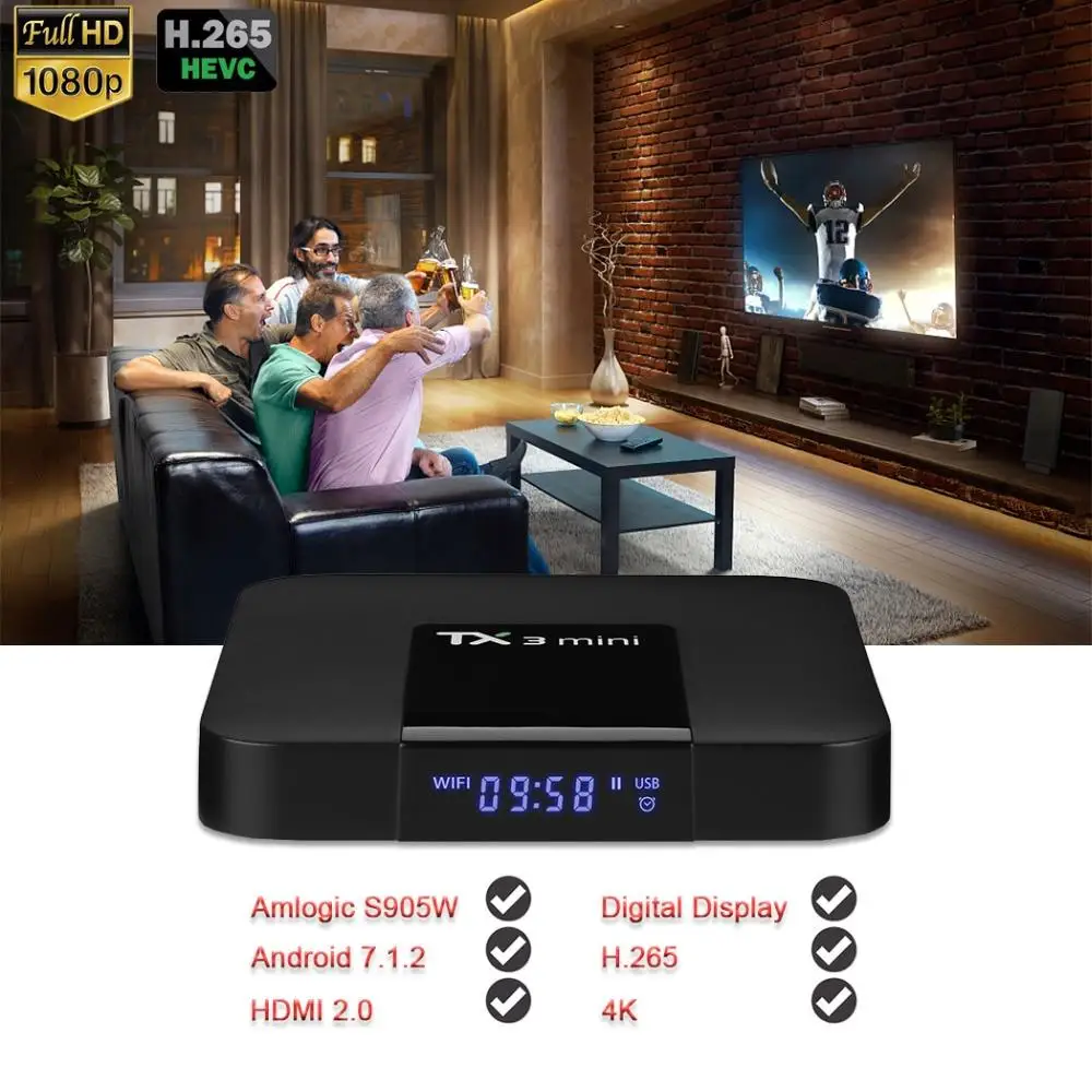 TX3 Мини Смарт ТВ-приставка Android 8,1 Amlogic S905W 1G 8G 2G 16G 4K H.265 2,4G 5G Dual wifi телеприставка медиаплеер PK H95 T95
TX3 Мини Смарт ТВ-приставка Android 8,1 Amlogic S905W 1G 8G 2G 16G 4K H.265 2,4G 5G Dual wifi телеприставка медиаплеер PK H95 T95