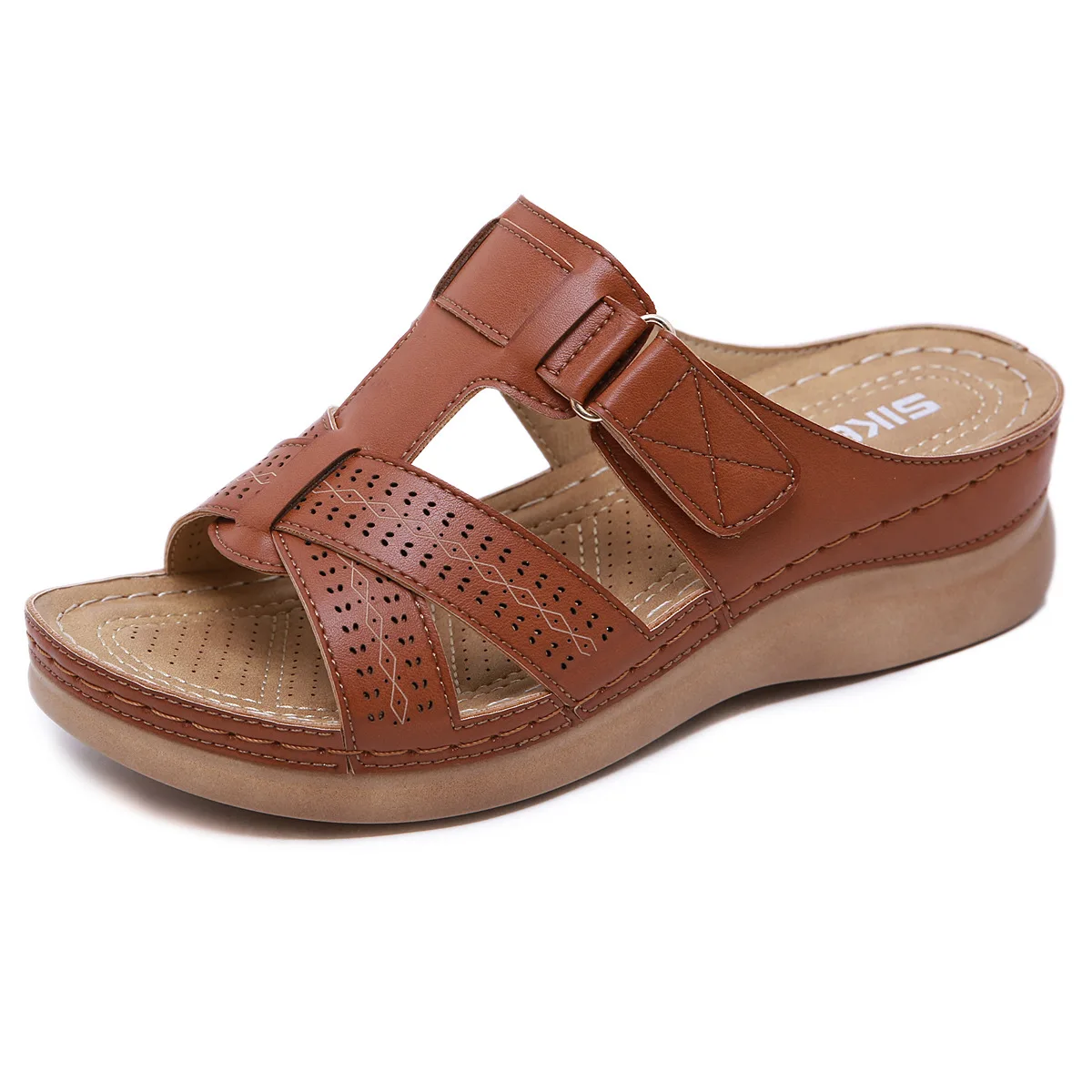 5 CM High Heel Women Summer Sandals Women's Solid Color Non-Slip Soft Mom Shoes Large Size Sandals Wedge Heel Slippers
5 CM High Heel Women Summer Sandals Women's Solid Color Non-Slip Soft Mom Shoes Large Size Sandals Wedge Heel Slippers