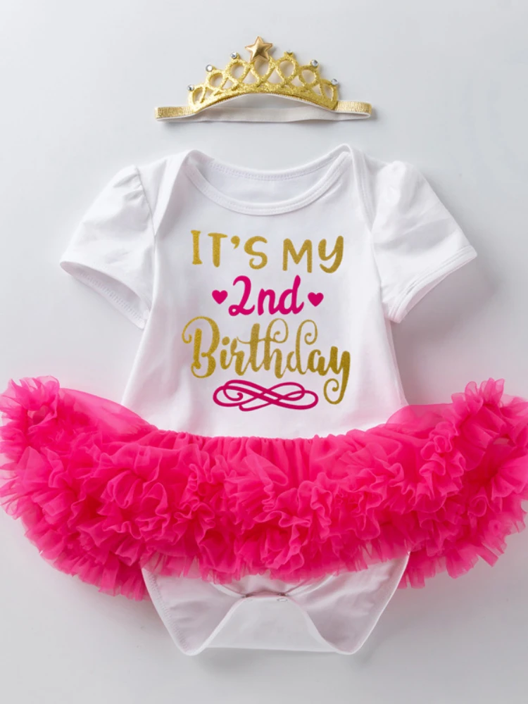 Summer New Baby Girls Cute Cartoon Letters Sweet Birthday Dress 0-24M Infant Soft Short Sleeve Romper Mesh Skirt with Headdress
Summer New Baby Girls Cute Cartoon Letters Sweet Birthday Dress 0-24M Infant Soft Short Sleeve Romper Mesh Skirt with Headdress
