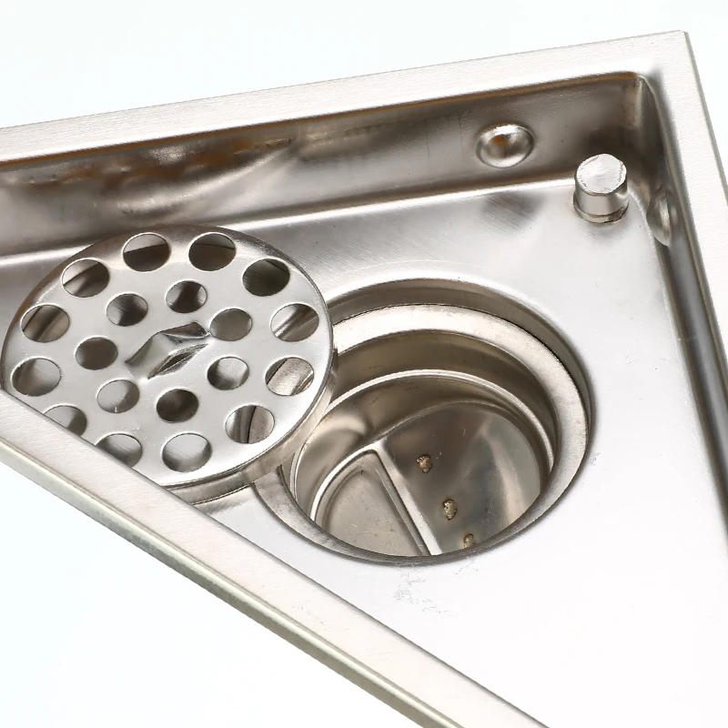 Hidden Type Triangle Floor Drain 304 Stainless Steel Bathroom Tile Invisible Shower Drain Hair Clean Catcher Strainer
Hidden Type Triangle Floor Drain 304 Stainless Steel Bathroom Tile Invisible Shower Drain Hair Clean Catcher Strainer